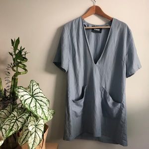 Reformation pale blue dress